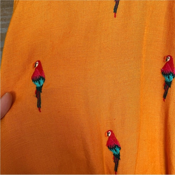 RARE Anthropologie Farm Rio Parrot Halter Maxi Dress - Picture 14 of 16